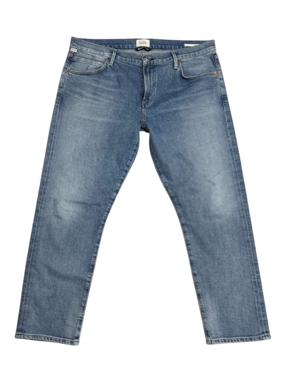 070 CITIZENS OF HUMANITY Women's Elsa Mid Rise Slim Fit Cropped Jeans Blue Sz 32 - Picture 3 of 14